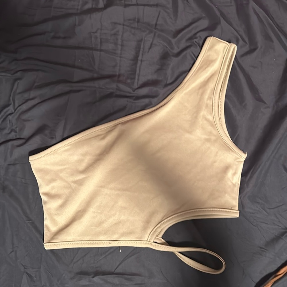 Beige color crop top